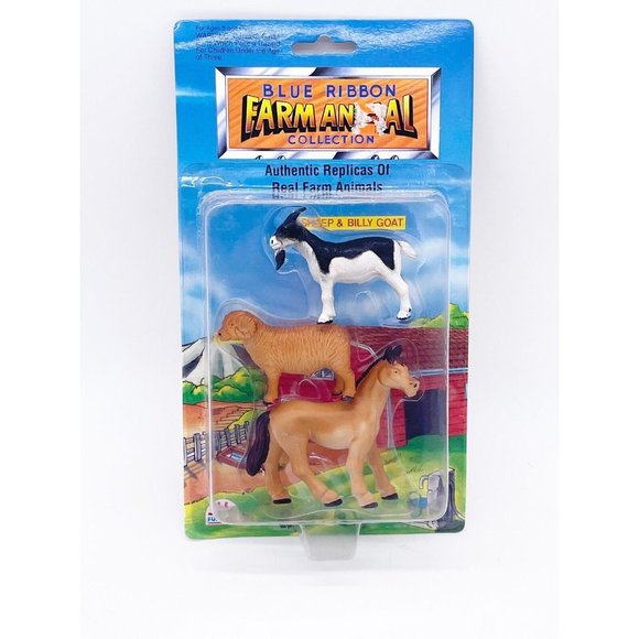 Funrise Blue Ribbon Farm Animal Collection Sheep Billy Goat Farm Horse 1993 NEW - Picture 6 of 10